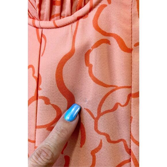 NWT Hello Molly Magic Feeling Orange Dreams Puff Sleeve Mini Dress Medium - Picture 4 of 13